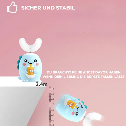 HappySmile - Die Smarte 360° Ultraschall-Zahnbürste mit Cartoon-Design